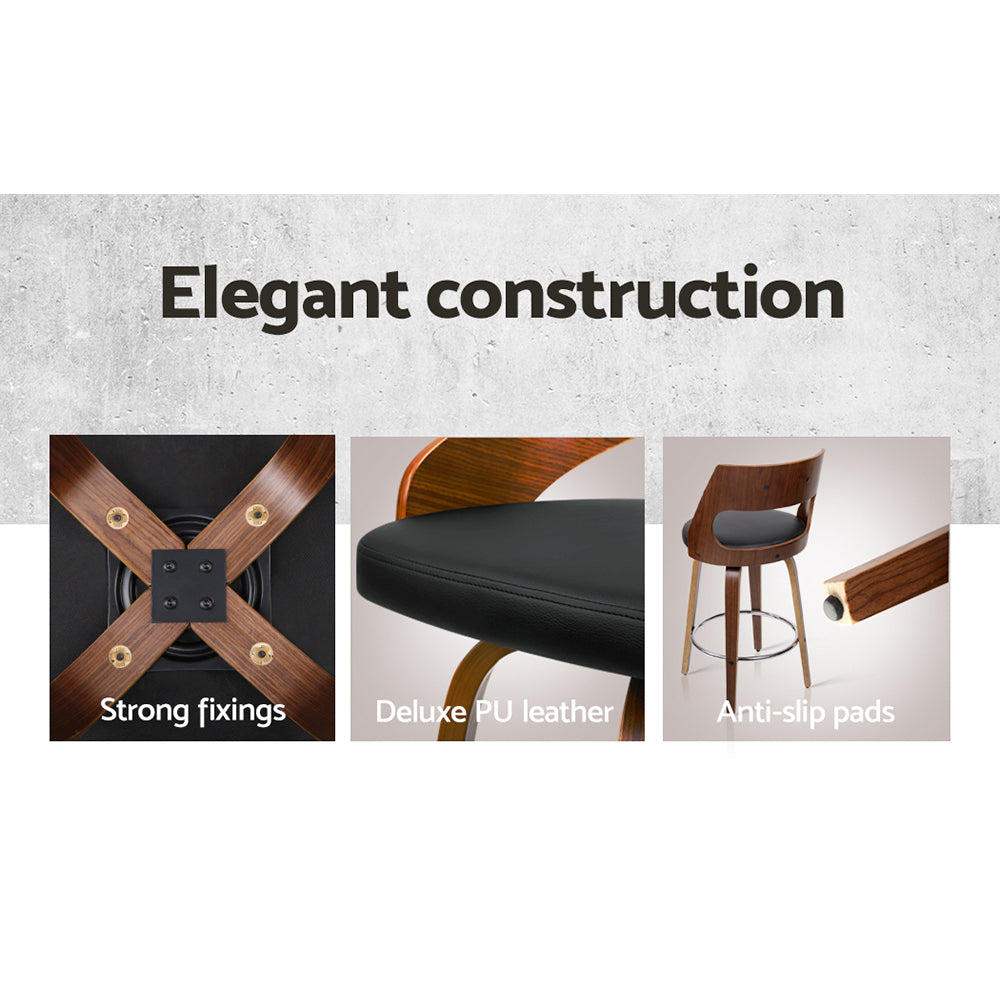 Set of 4 Astoria Leather Bar Stools