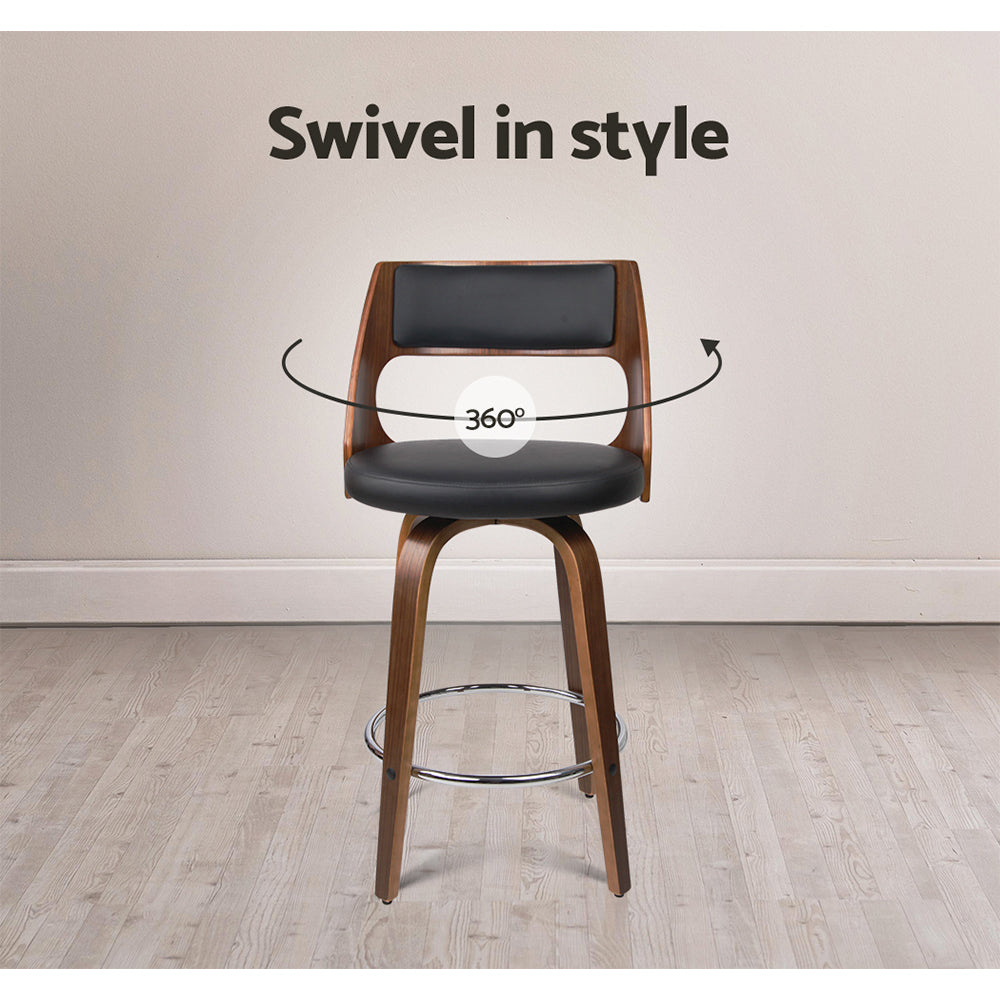 Set of 4 Astoria Leather Bar Stools