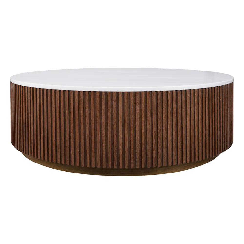 Mason Round Coffee Table - Large Walnut