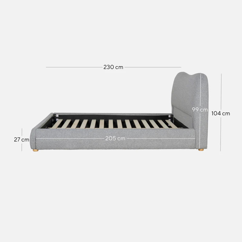 Betelgeuse King Bed Frame - Storm Grey