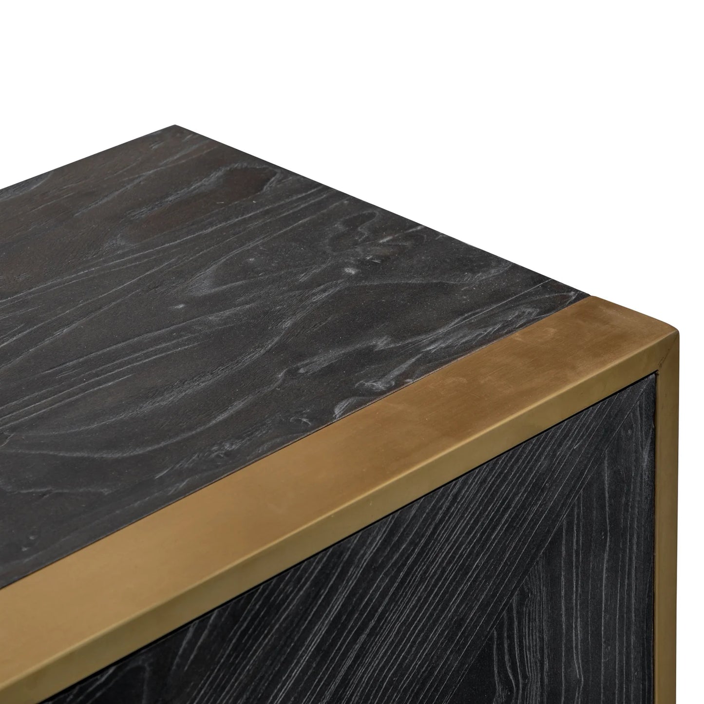 Black Golden 2.2m Entertainment TV Unit