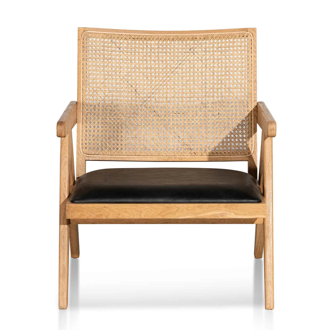 Bayside Nest Rattan Distress Natural and Black Seat Armchair
