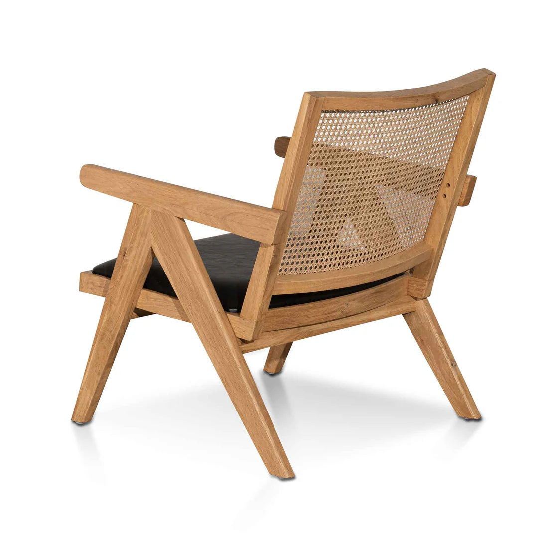 Bayside Nest Rattan Distress Natural and Black Seat Armchair