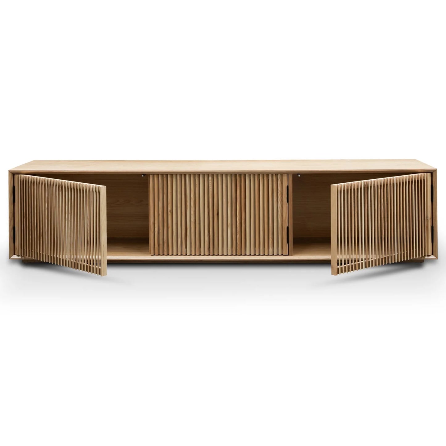 Natural Ash Veneer 2m Entertainment TV Unit