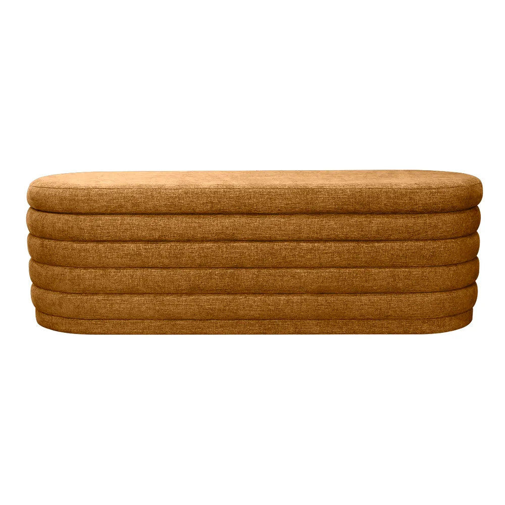 Demi Storage Bench Ottoman - Mustard