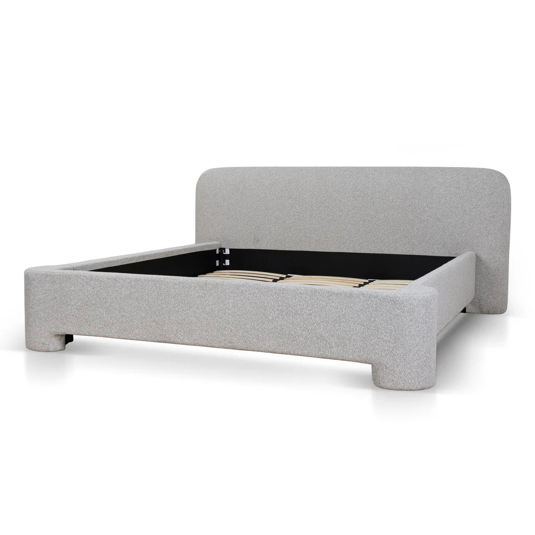 Flintstone King Bed Frame - Clay Grey