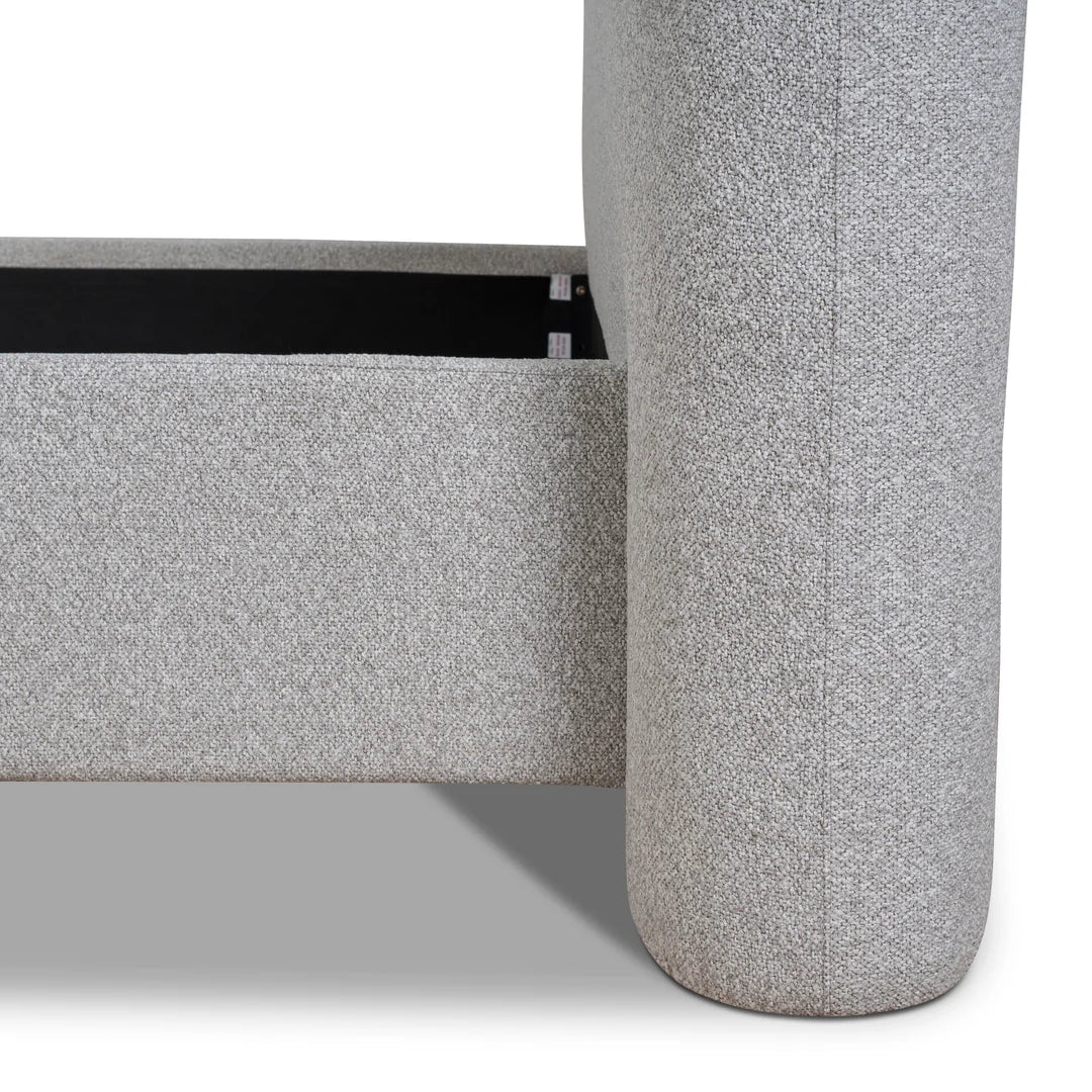 Flintstone King Bed Frame - Clay Grey