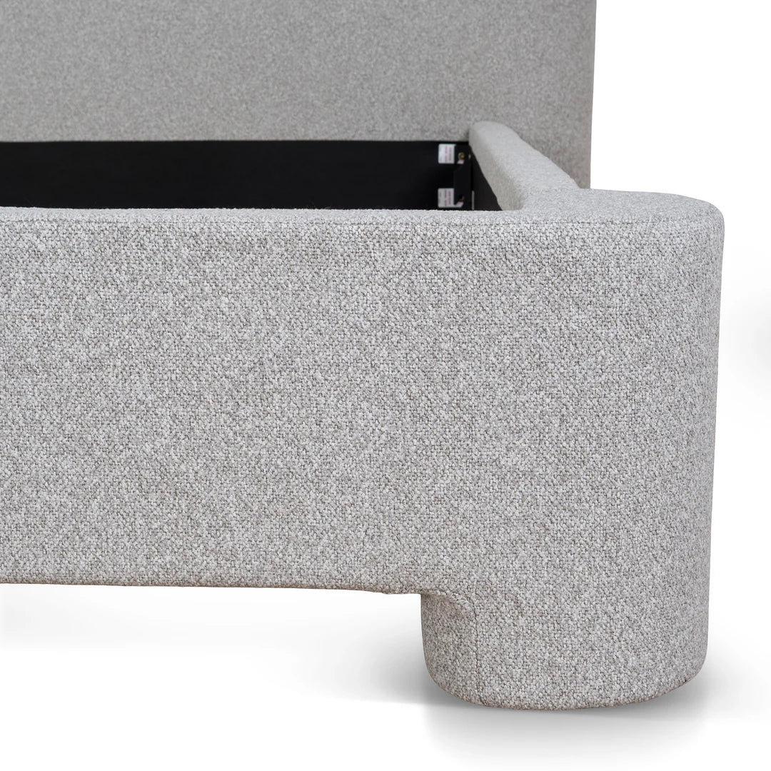 Flintstone King Bed Frame - Clay Grey