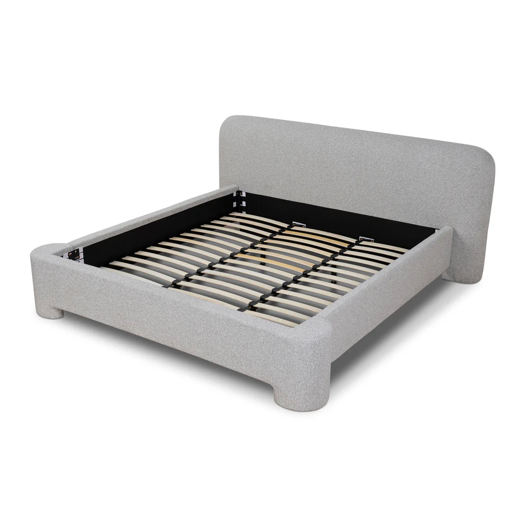 Flintstone King Bed Frame - Clay Grey