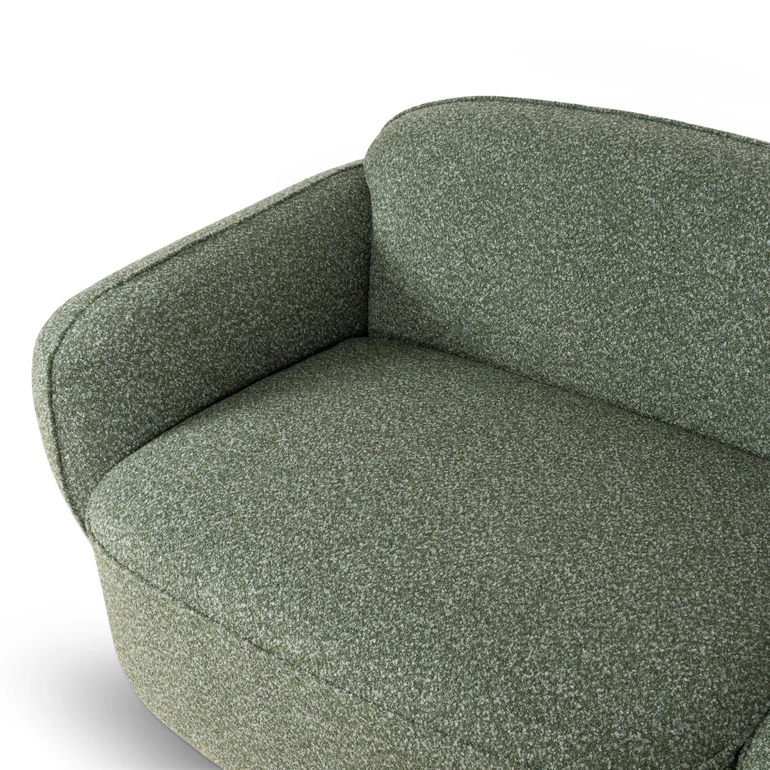 Clara 3 Seater Right Chaise Sofa - Amazon Green