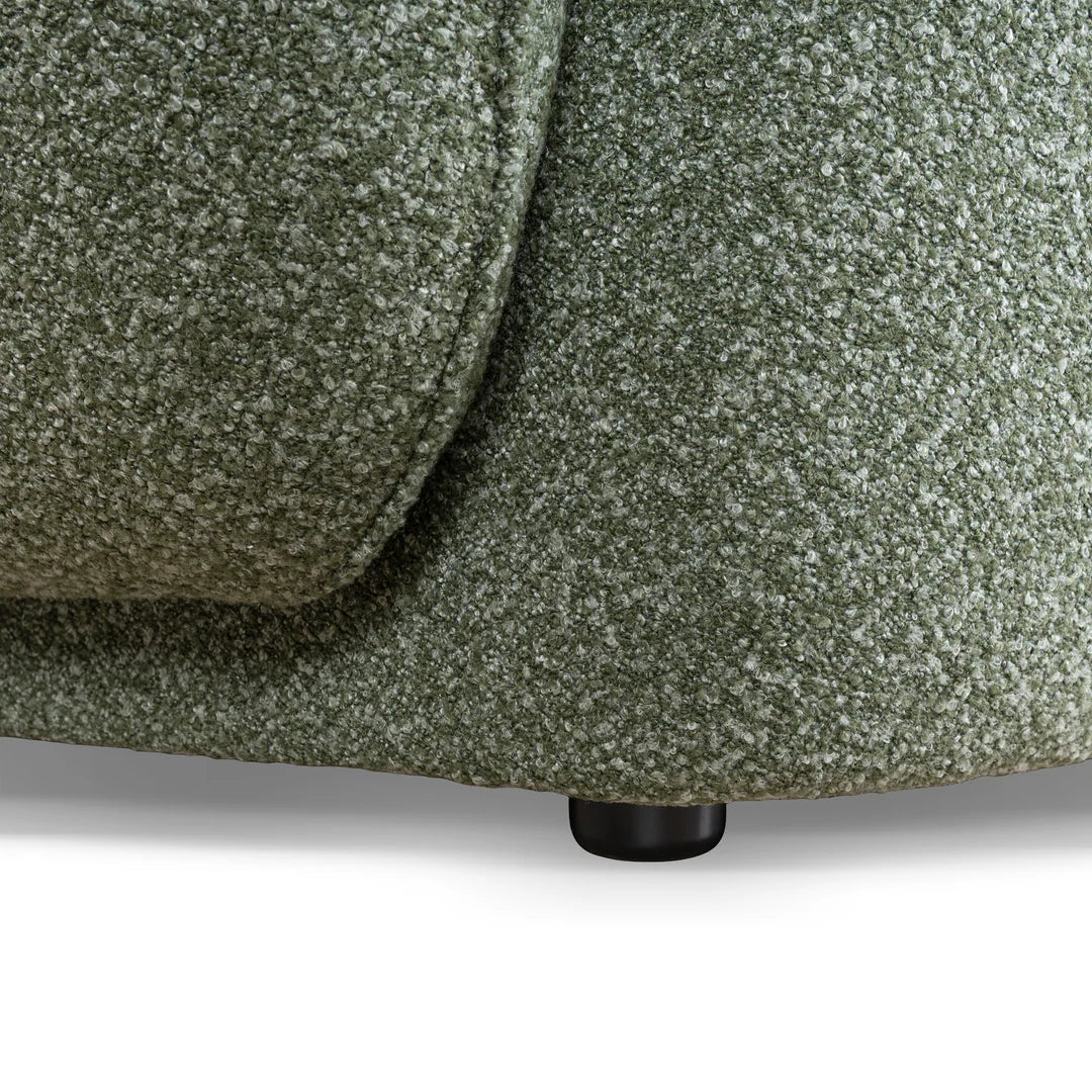 Clara 3 Seater Right Chaise Sofa - Amazon Green