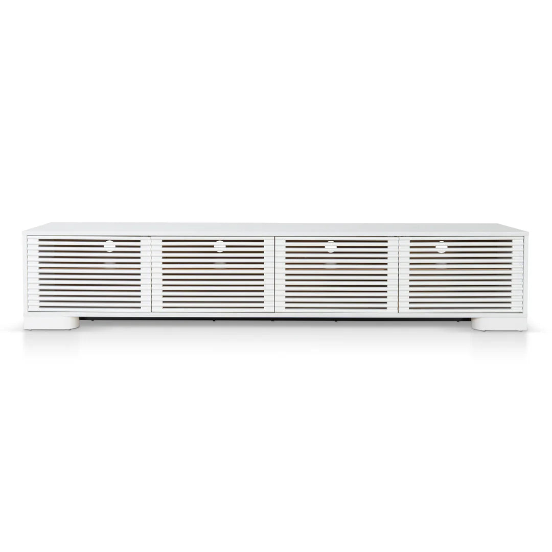 Contour Nest White TV Entertainment Unit 2.3m