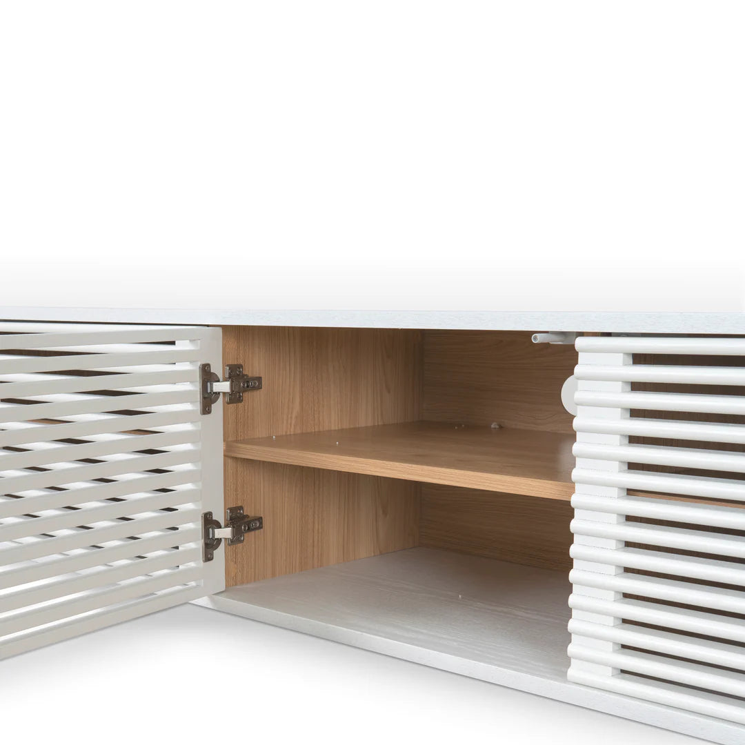 Contour Nest White TV Entertainment Unit 2.3m