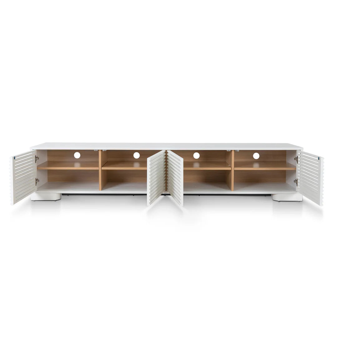 Contour Nest White TV Entertainment Unit 2.3m