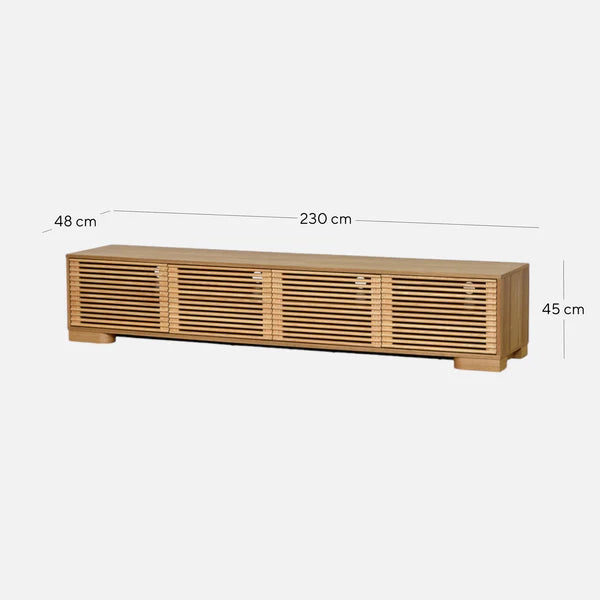 Contour Nest Natural TV Entertainment Unit 2.3m