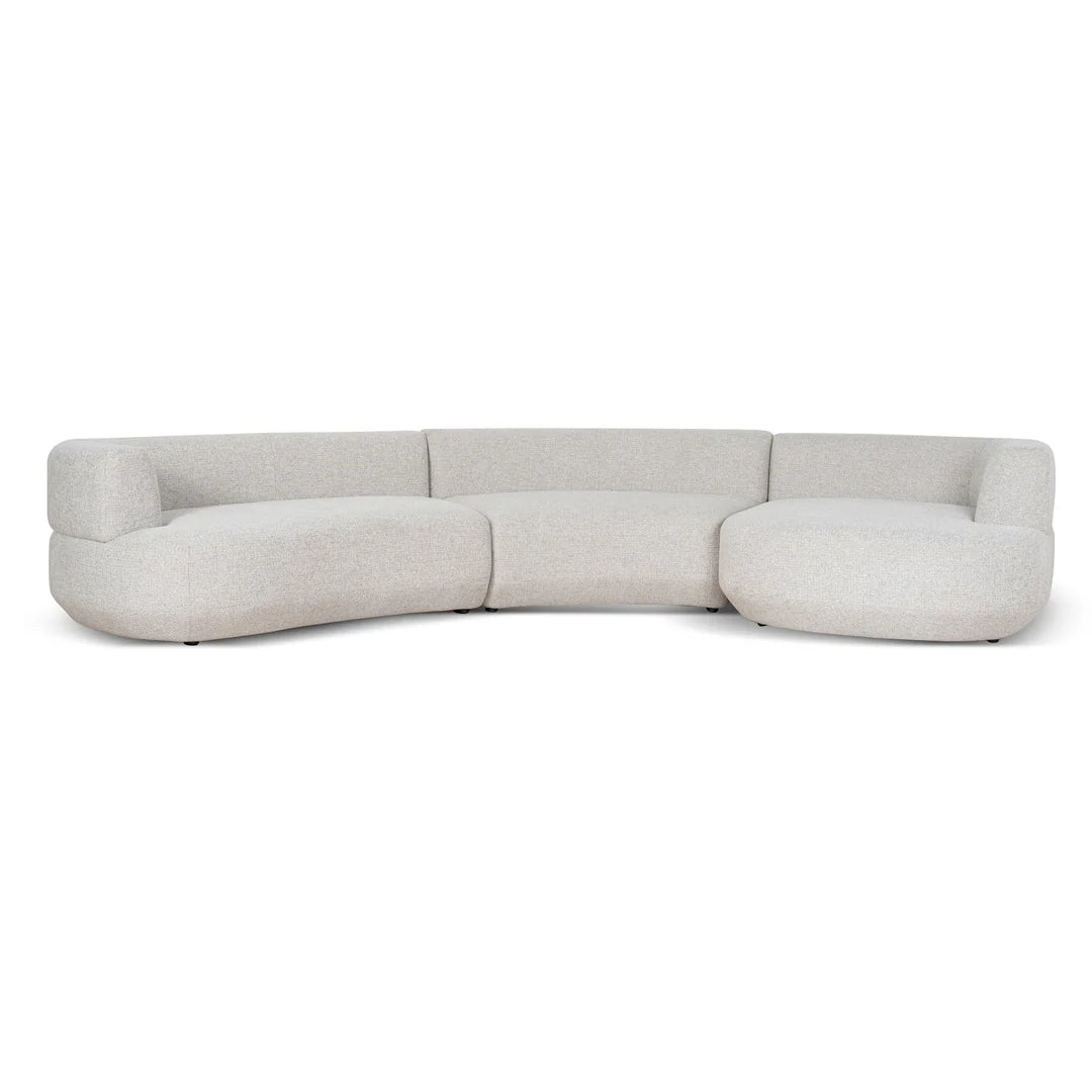 Modular Right Chaise Sofa - Coral Natural Linen
