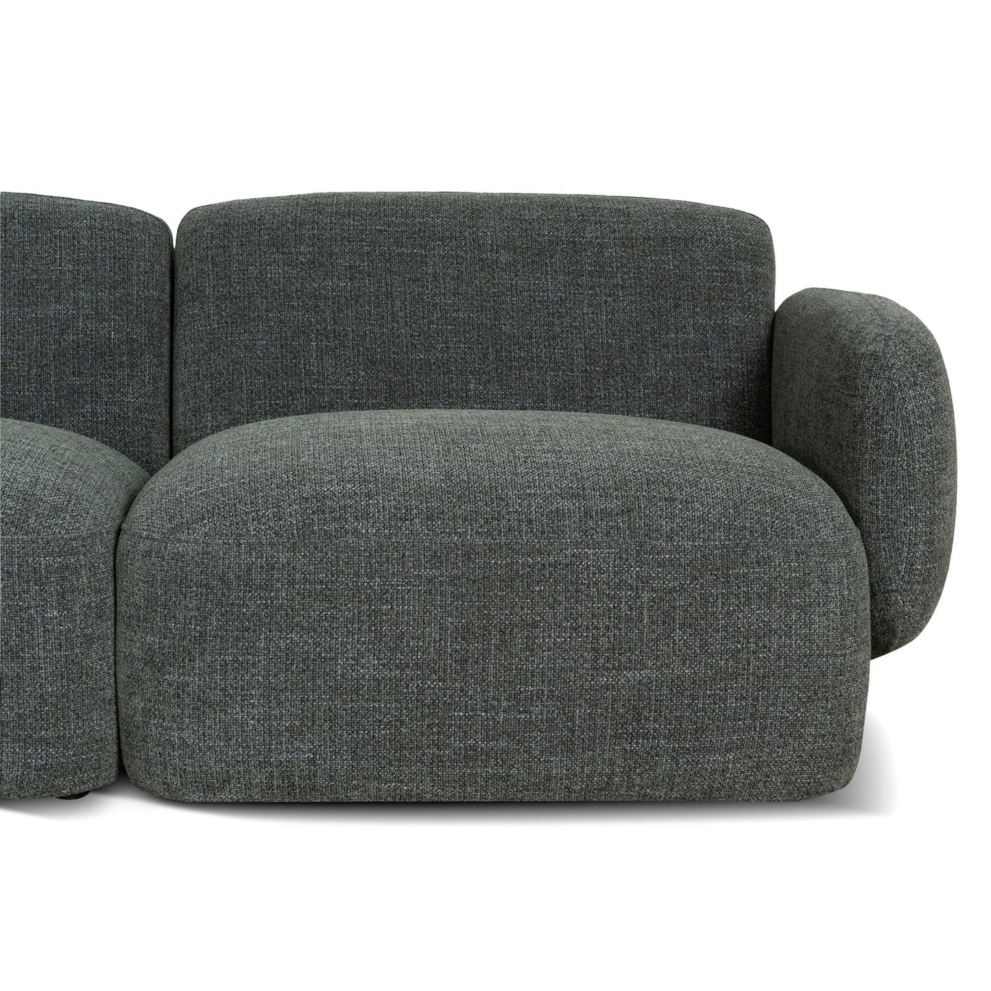 Nimbus Left Chaise Modular Sofa - Moss Green