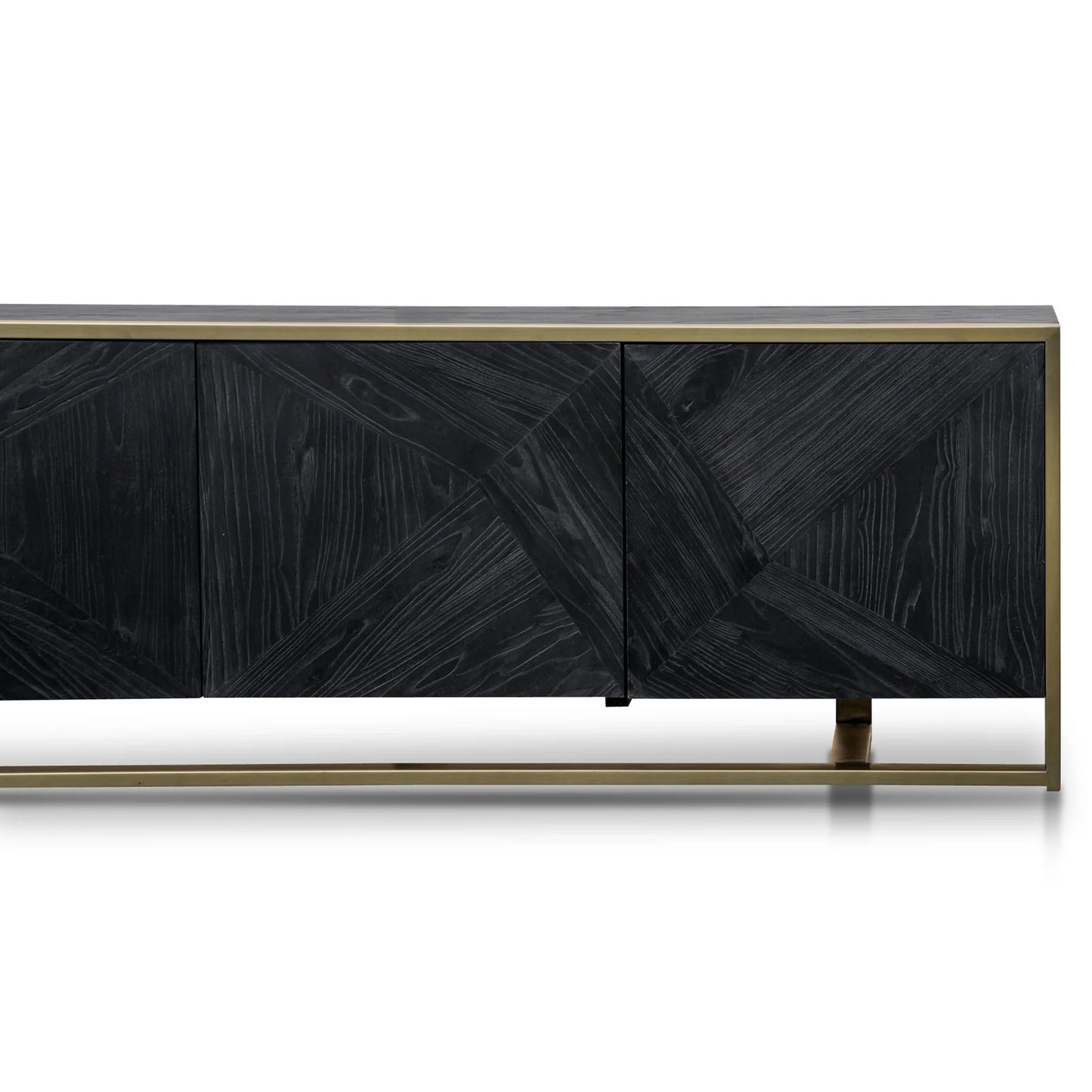 Black Golden 2.2m Entertainment TV Unit