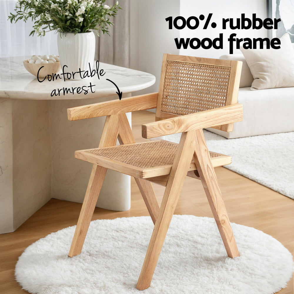 Wooden Rattan Dining Chair