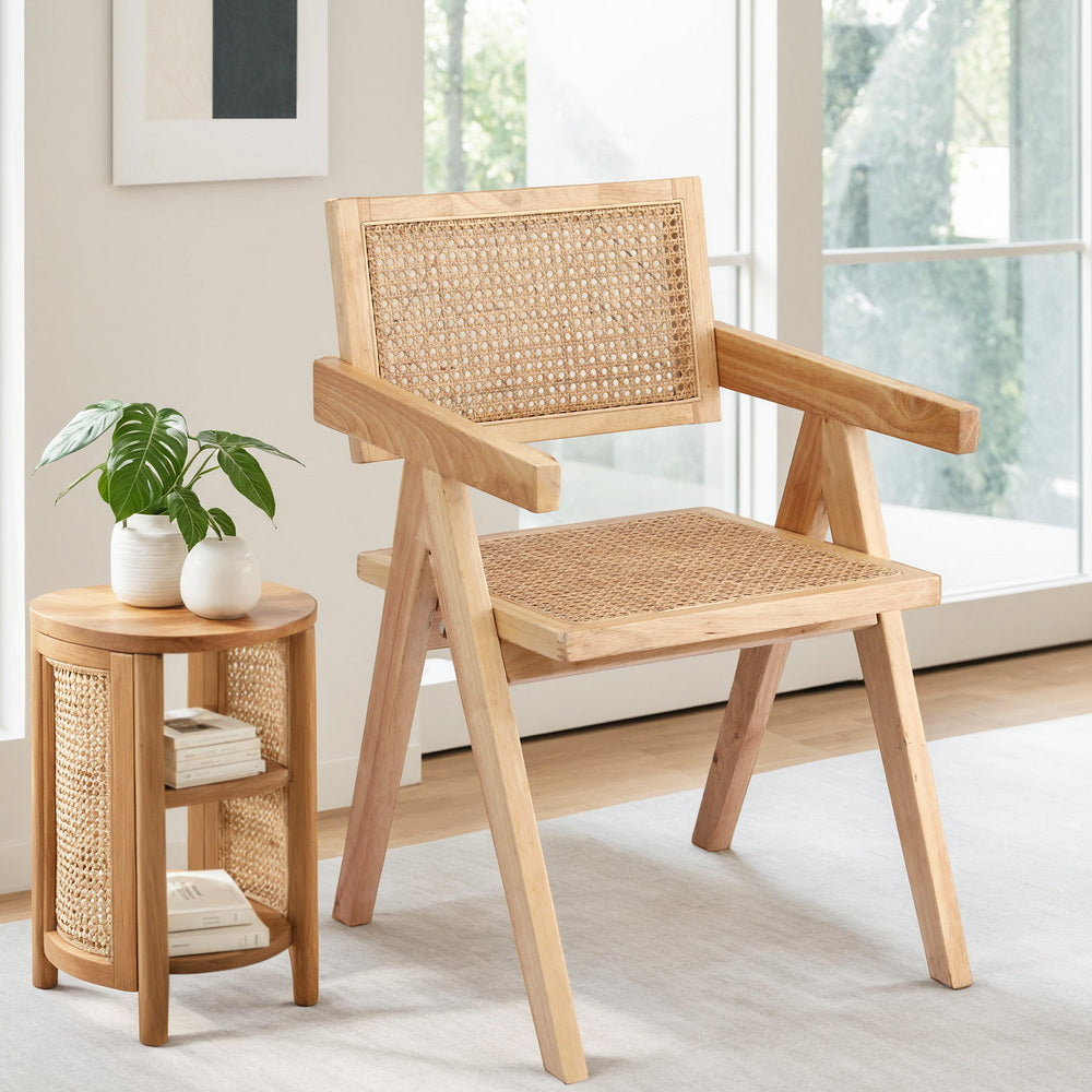 Wooden Rattan Dining Chair