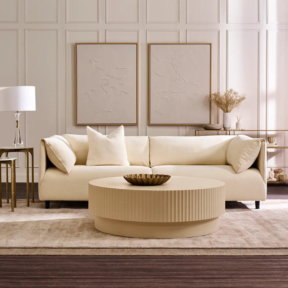 Dominic 3 Seater Sofa - Ivory