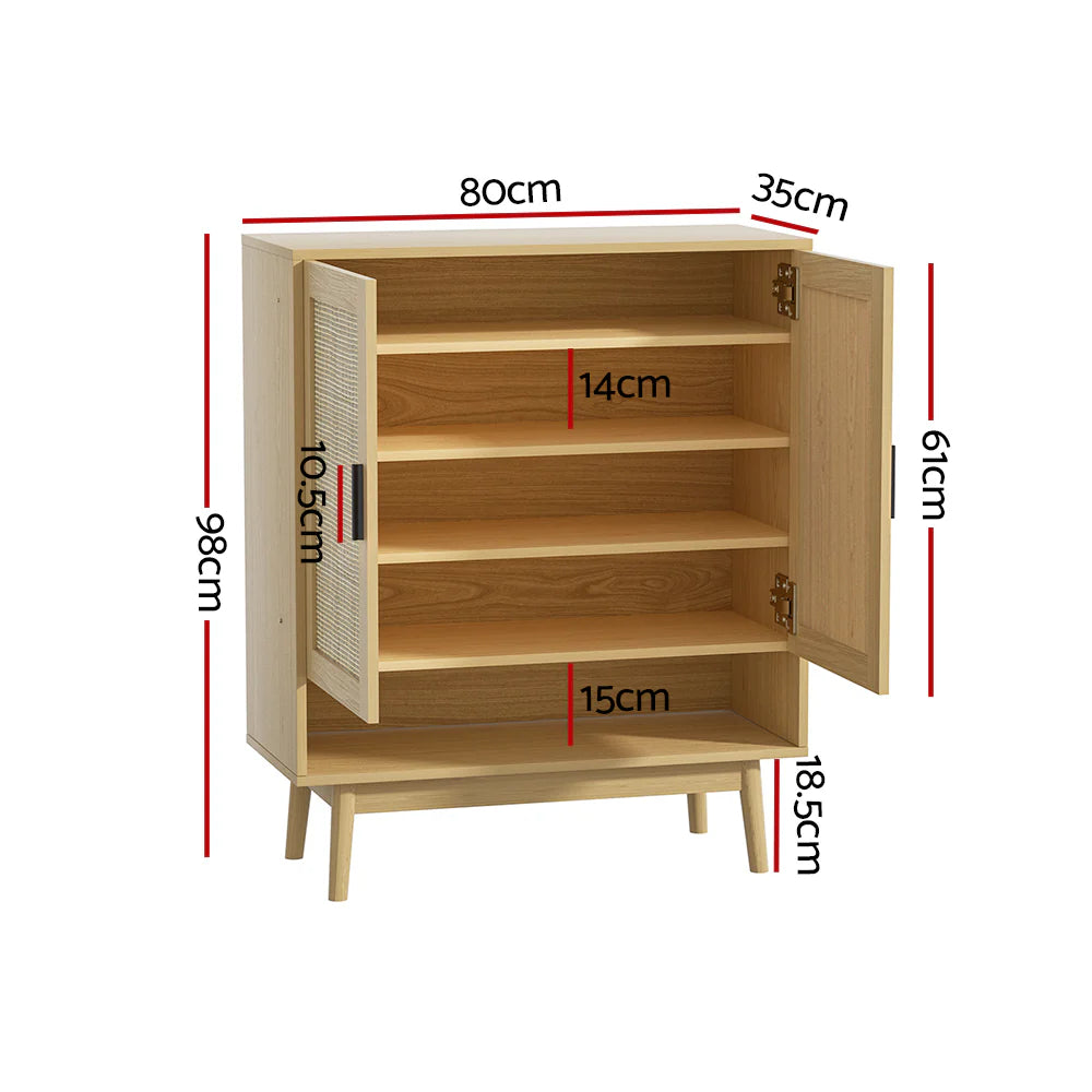 Briony Rattan Shoe Cabinet