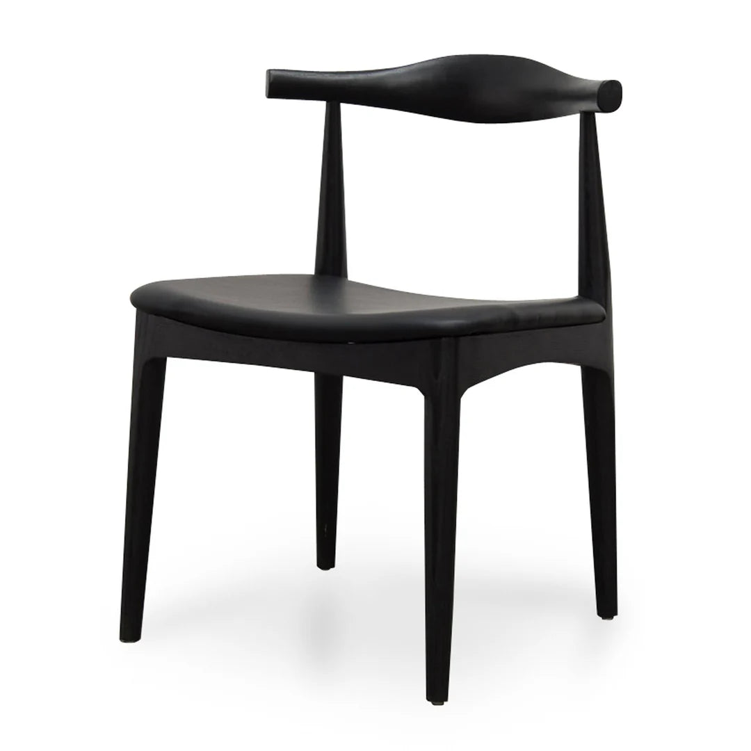 Elbow Dining Chair - Black (Set of 2)