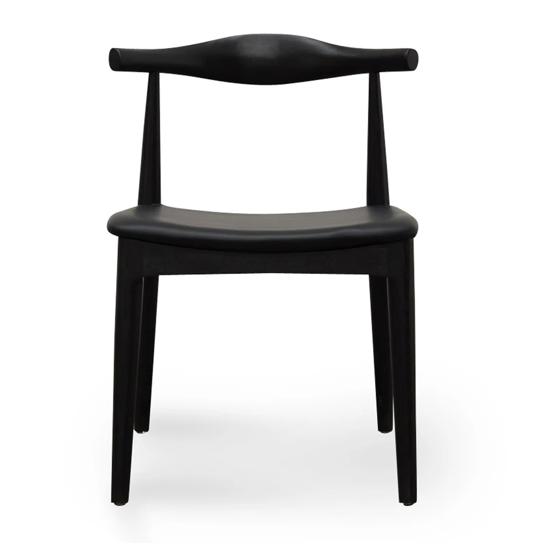 Elbow Dining Chair - Black (Set of 2)