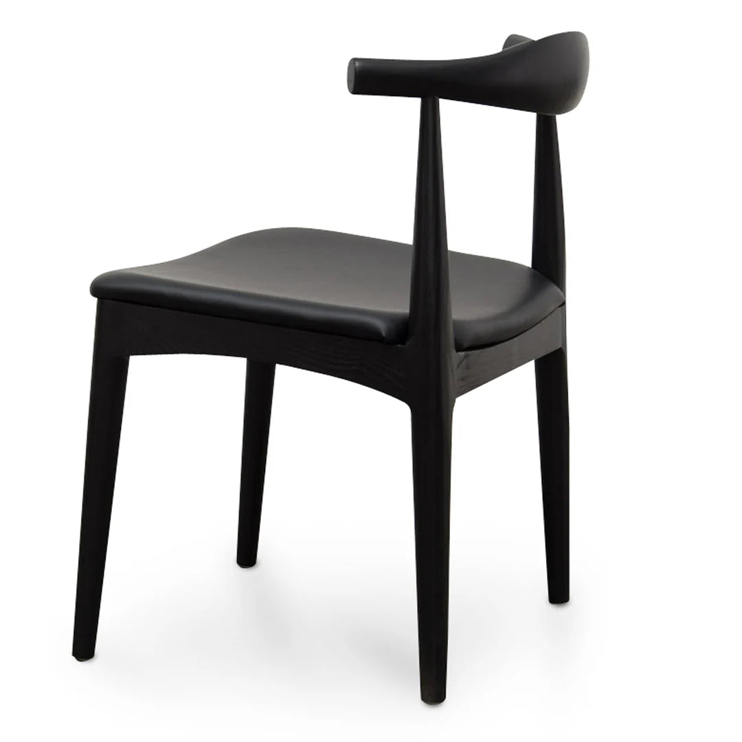 Elbow Dining Chair - Black (Set of 2)