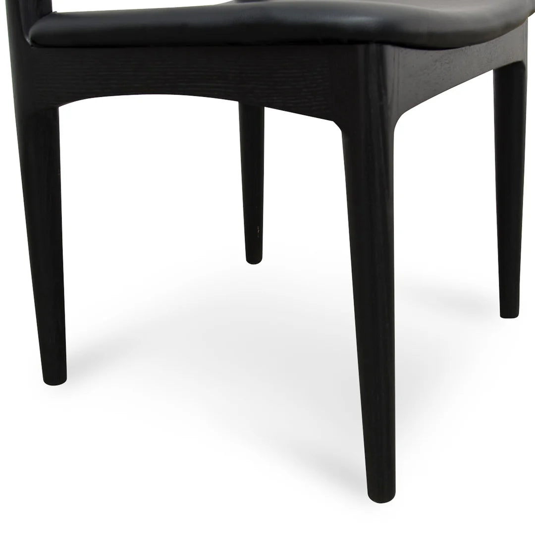Elbow Dining Chair - Black (Set of 2)