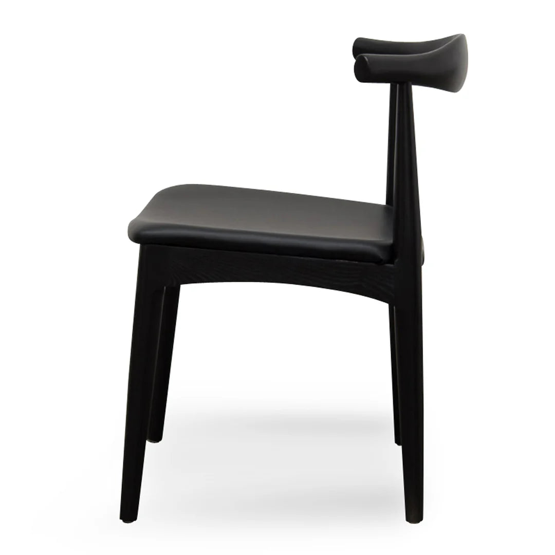 Elbow Dining Chair - Black (Set of 2)