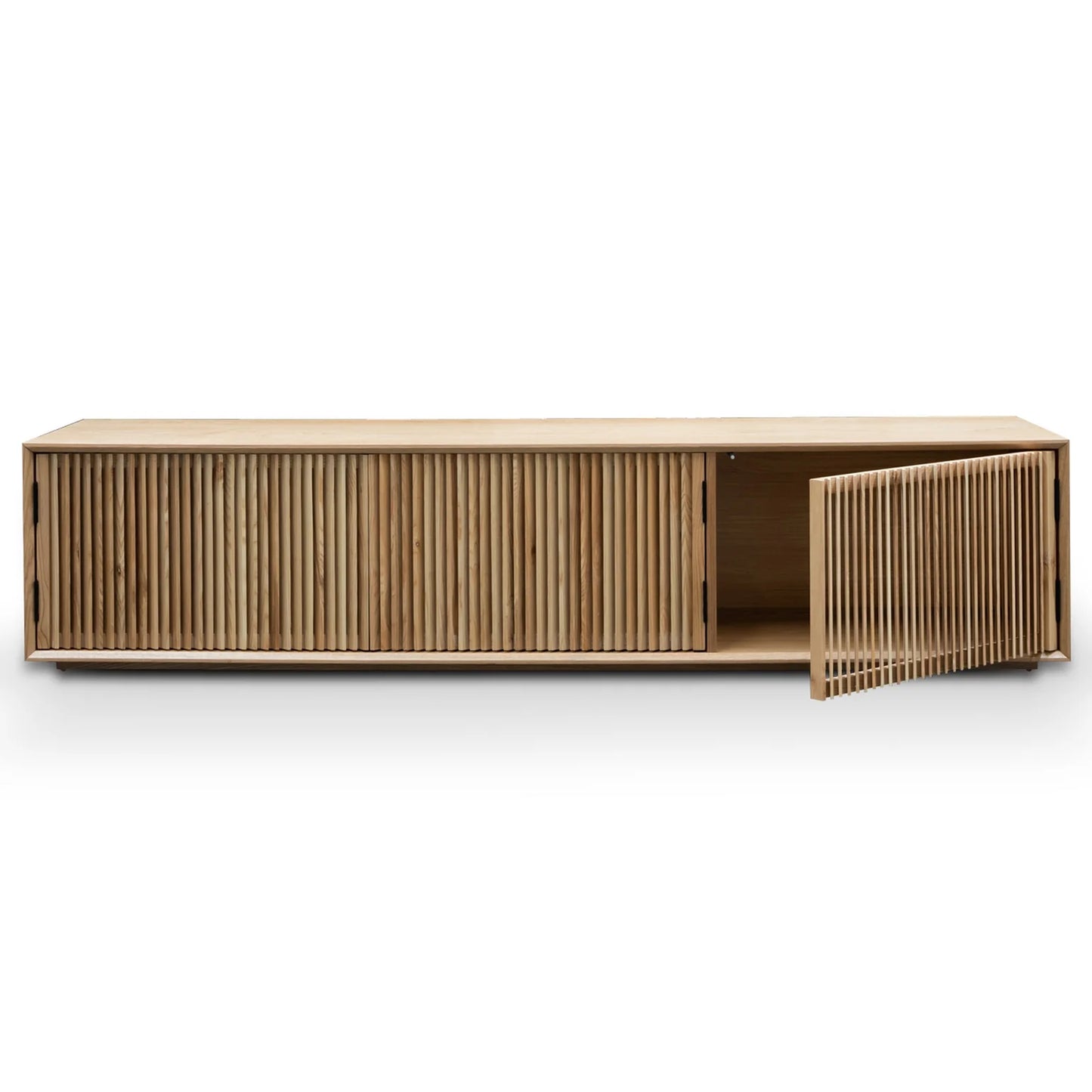 Natural Ash Veneer 2m Entertainment TV Unit
