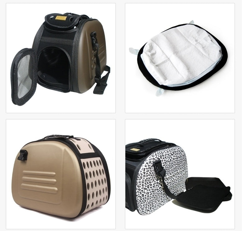 Ibiyaya Classic EVA Collapsible Pet Carrier - Safari Leopard