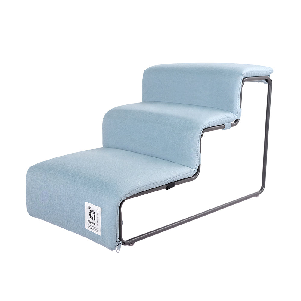 Ibiyaya Everest Practical Pet Stairs for Cats and Dogs- Dusty Blue