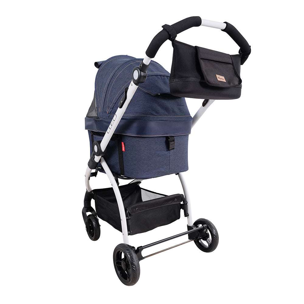 Ibiyaya CLEO Multi-function Pet Stroller & Car Seat in Blue Jeans