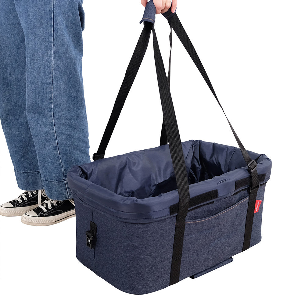Ibiyaya CLEO Multi-function Pet Stroller & Car Seat in Blue Jeans