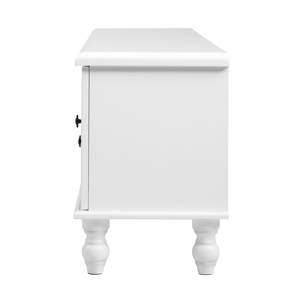 Oliver White TV Cabinet Entertainment Unit 160cm