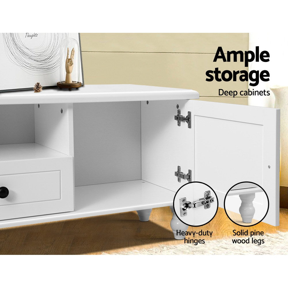 Oliver White TV Cabinet Entertainment Unit 160cm