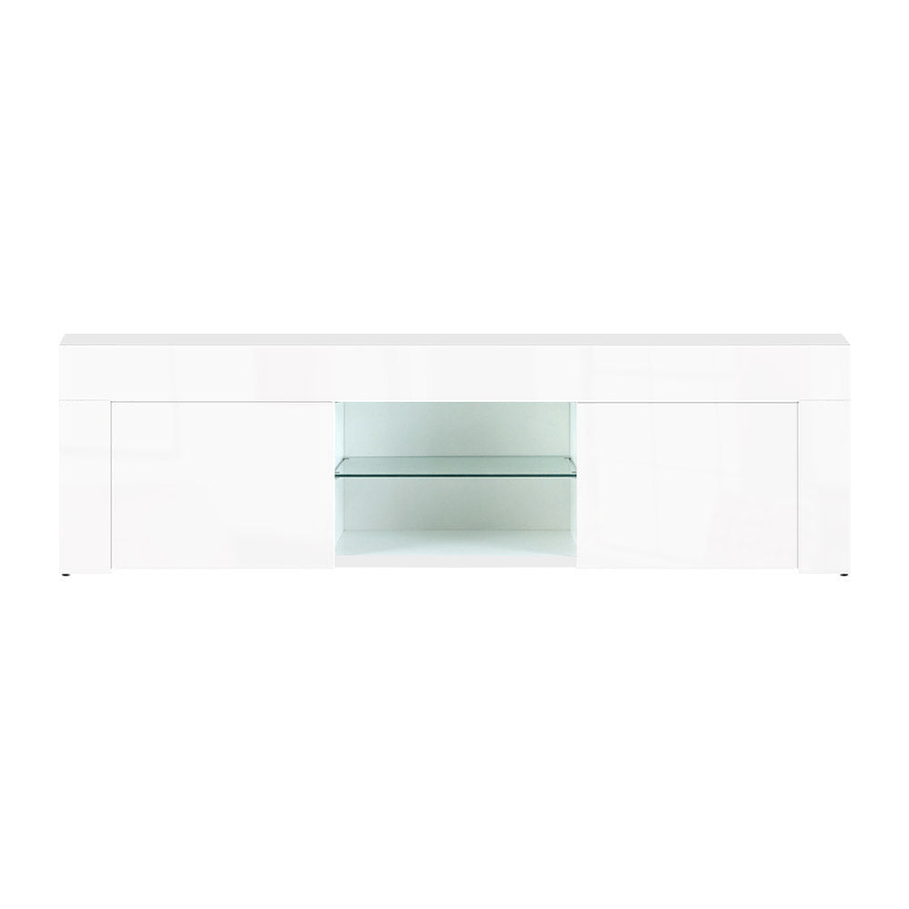 Megan White Entertainment Unit TV Cabinet 130cm