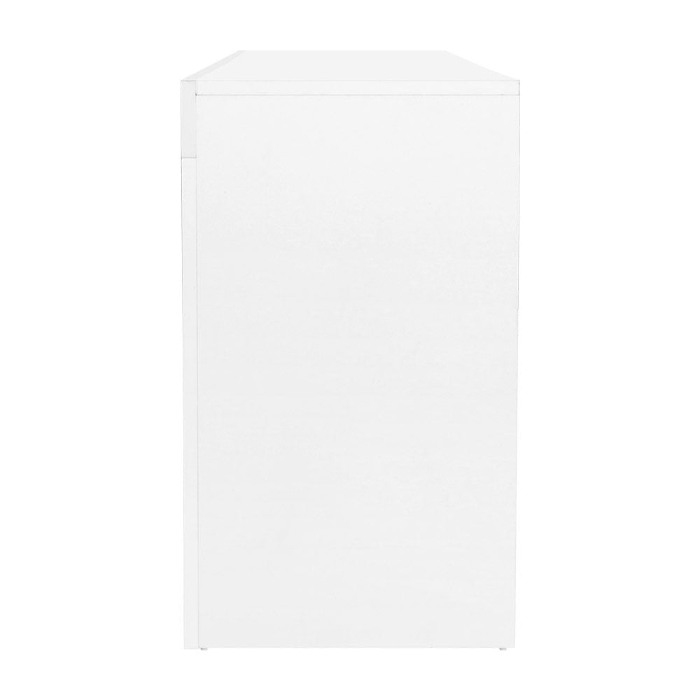 White Bobi Entertainment Unit TV Cabinet LED 160cm
