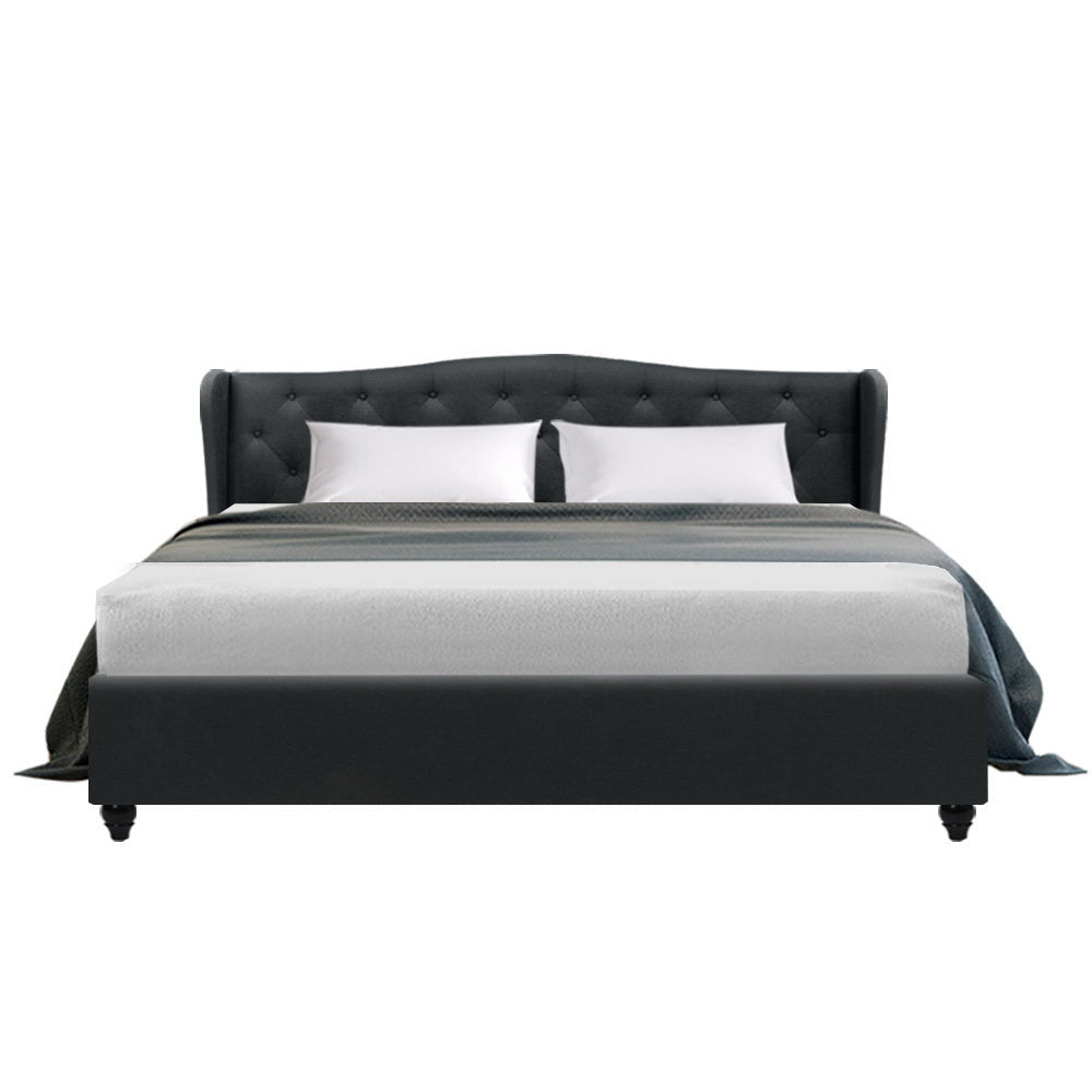 Sybil Bed Frame King Size Charcoal