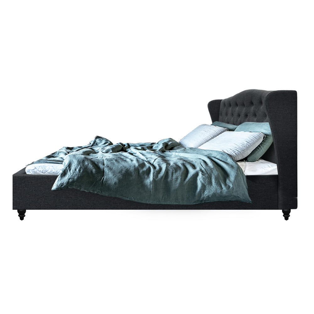 Sybil Bed Frame King Size Charcoal