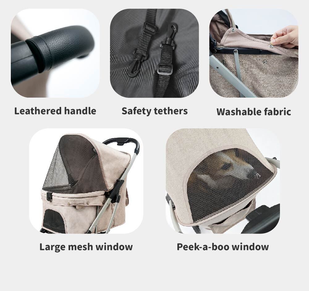 Ibiyaya Speedy Fold Pet Buggy Evolution - NEW & IMPROVED Pet Stroller