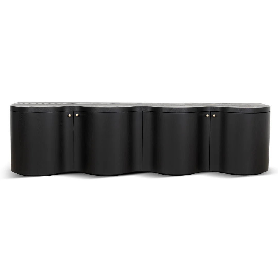 Jetstream TV Entertainment Unit - Textured Espresso Black 2.15m