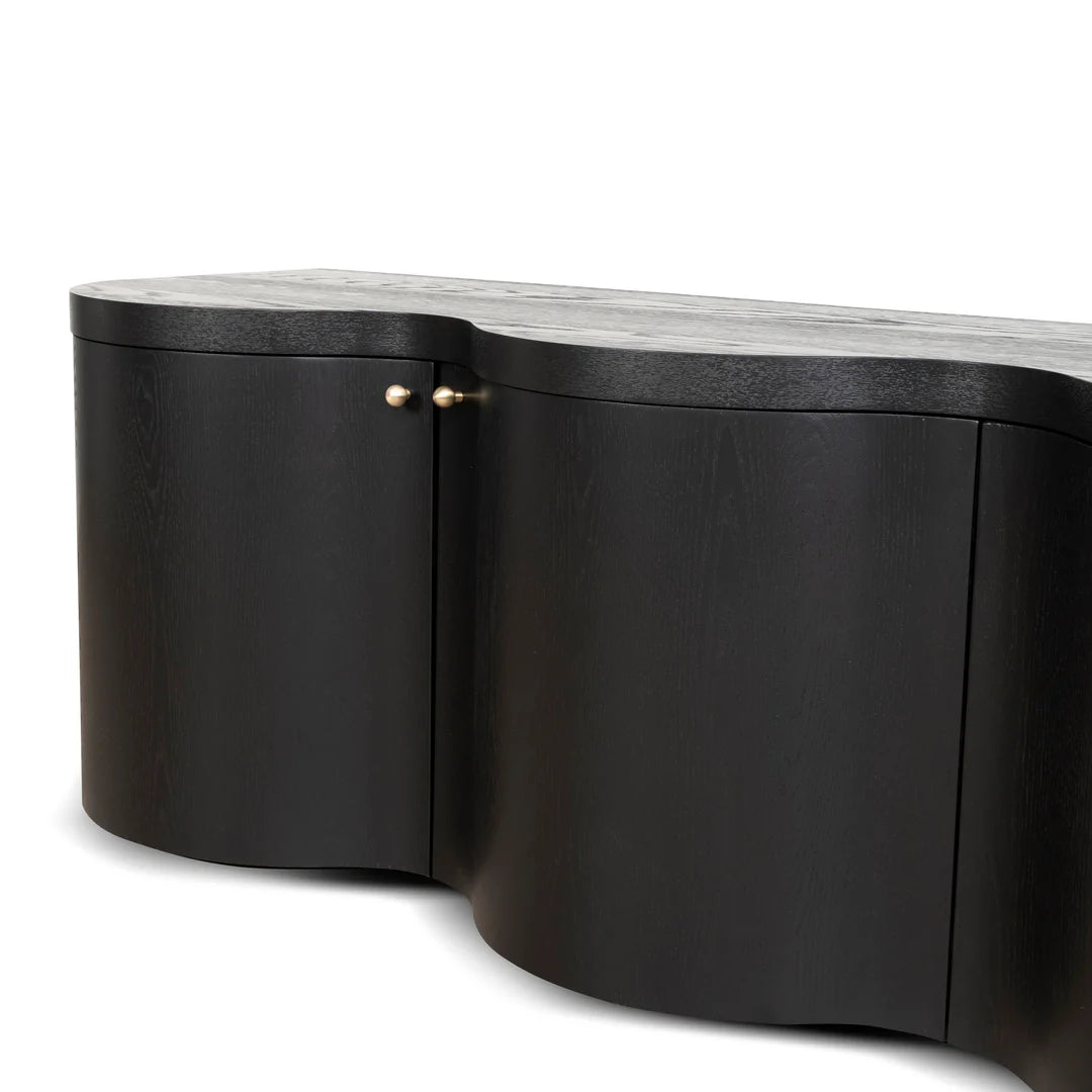 Jetstream TV Entertainment Unit - Textured Espresso Black 2.15m