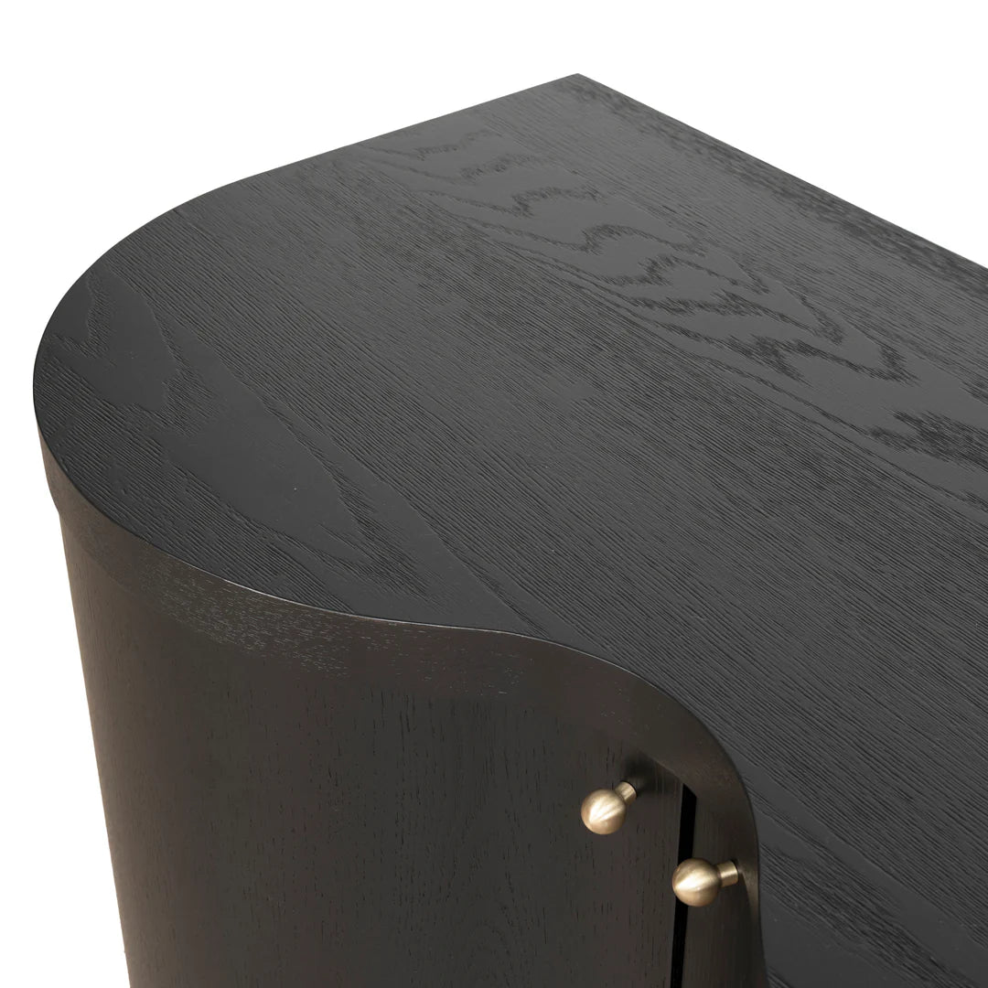 Jetstream TV Entertainment Unit - Textured Espresso Black 2.15m