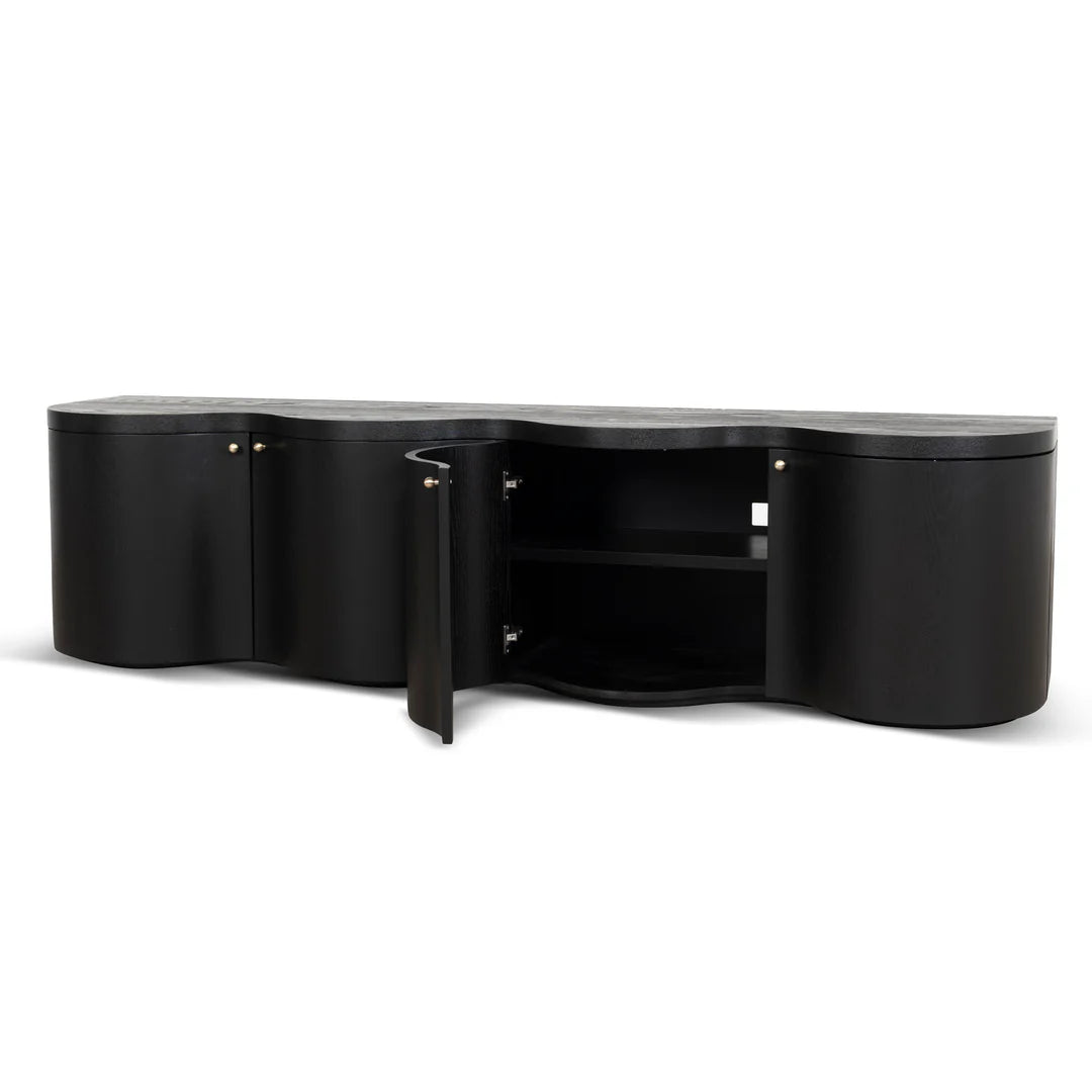black TV Entertainment Unit