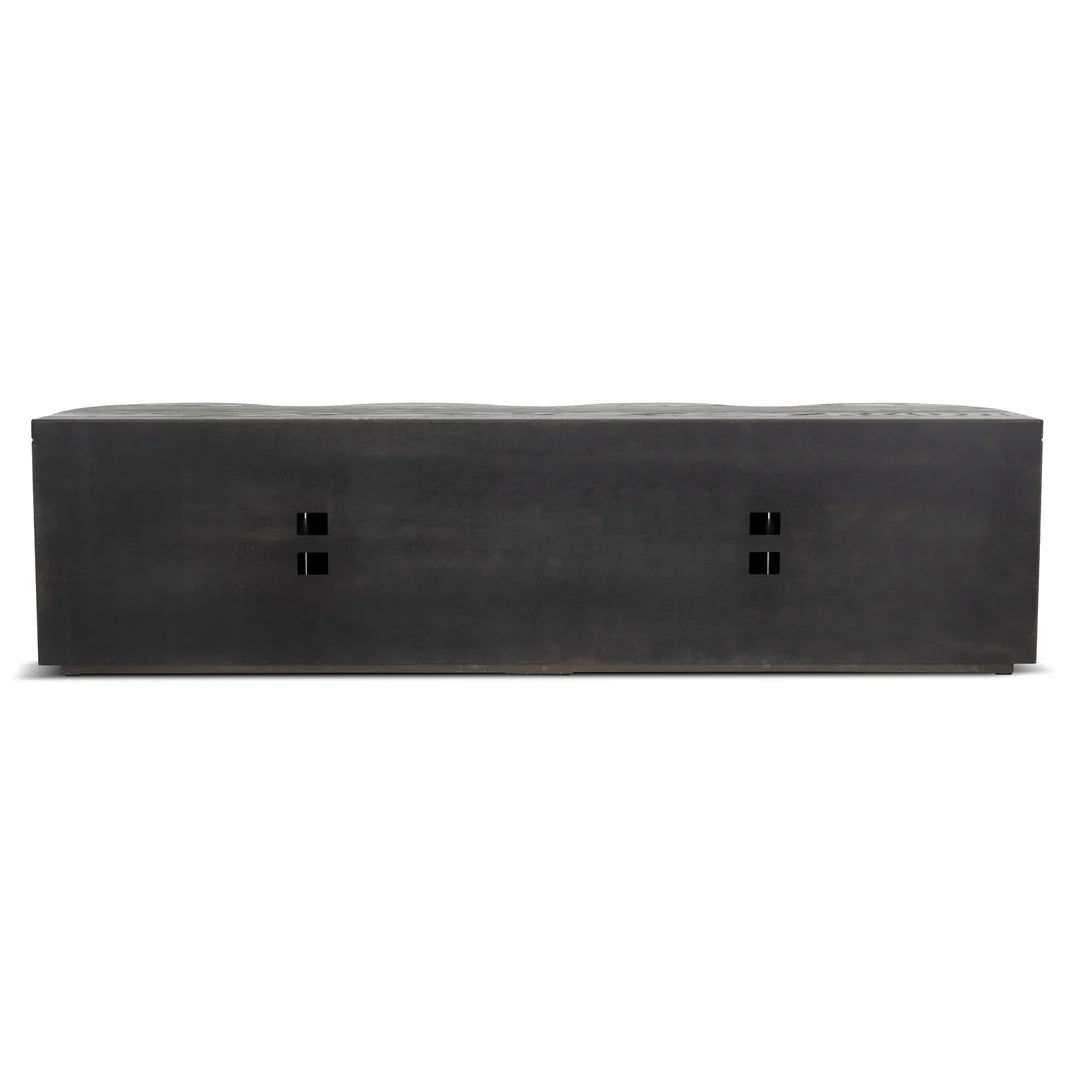 Jetstream TV Entertainment Unit - Textured Espresso Black 2.15m