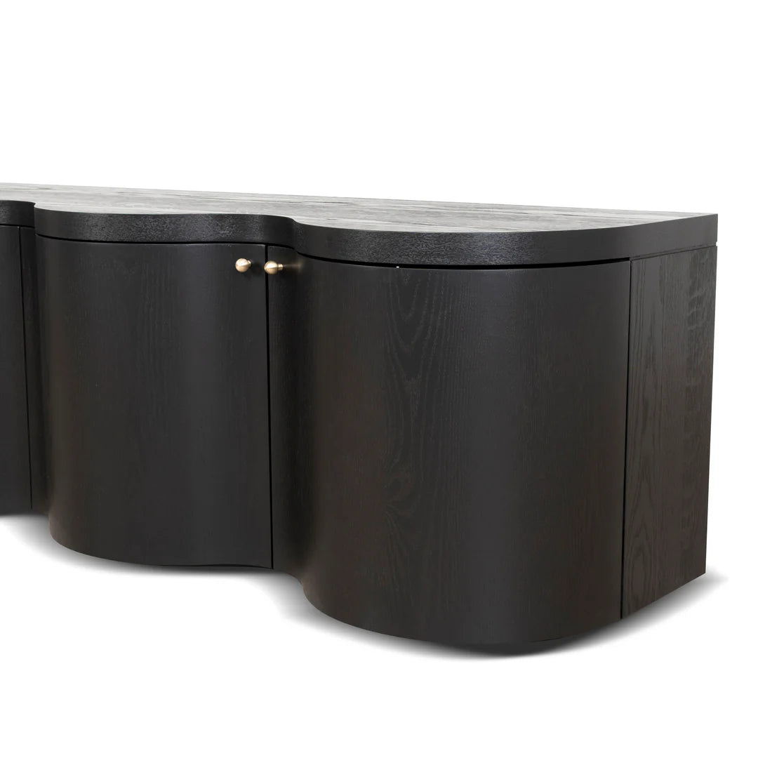 Jetstream TV Entertainment Unit - Textured Espresso Black 2.15m