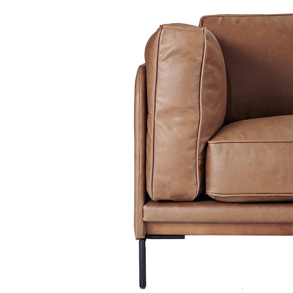 Dark Brown Leather Sofa In Sydney
